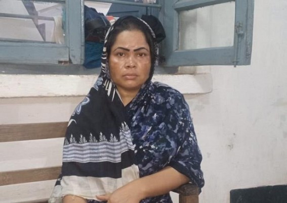 Woman suspected as Bangladesh citizen was detained by Belonia Police Woman suspected as Bangladesh citizen was detained by Belonia Police